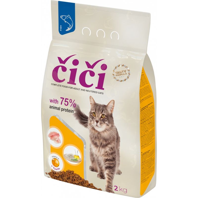 ČIČI suho krmivo za mačke - riba 2 kg