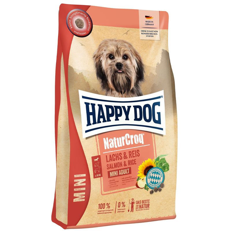 Happy Dog NaturCroq Mini Losos & Riž 4 kg