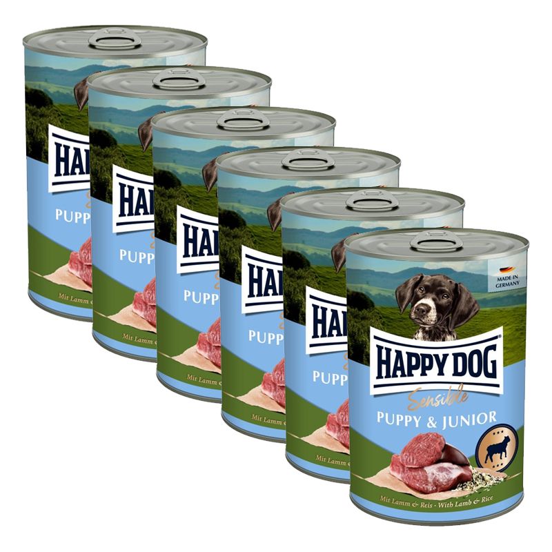 Happy Dog Sensible Puppy & Junior 6 x 400 g / janjetina