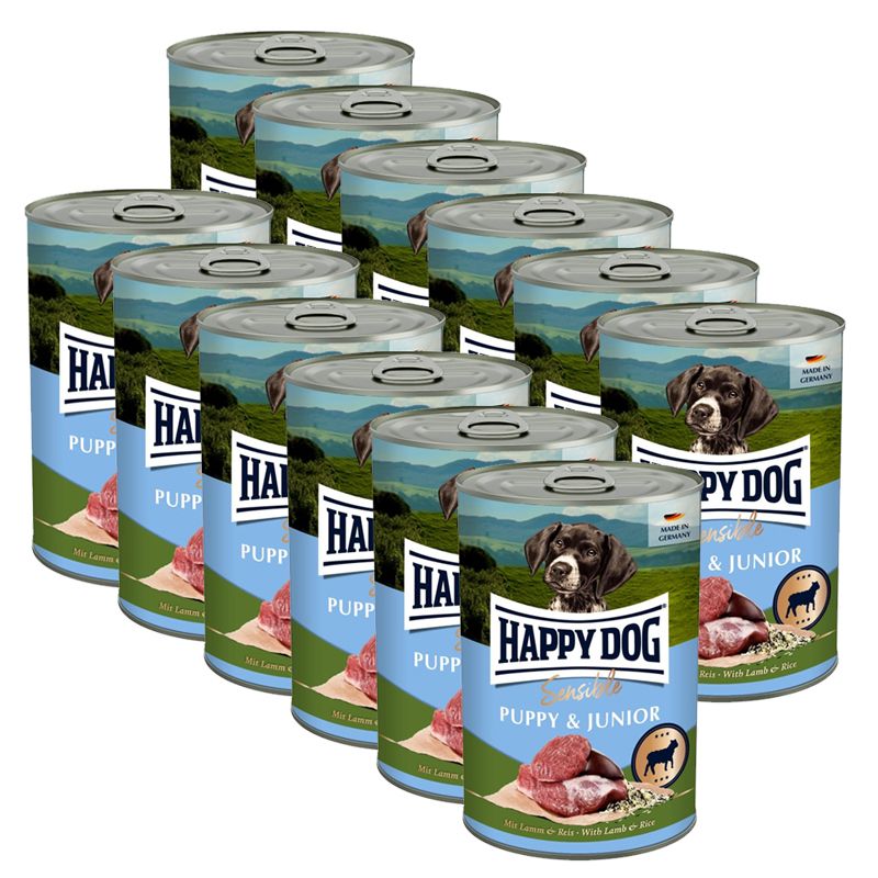 Happy Dog Sensible Puppy & Junior 12 x 400 g / janjetina