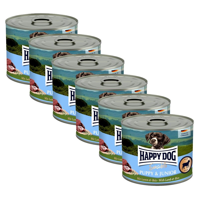 Happy Dog Sensible Puppy & Junior 6 x 200 g / janjetina