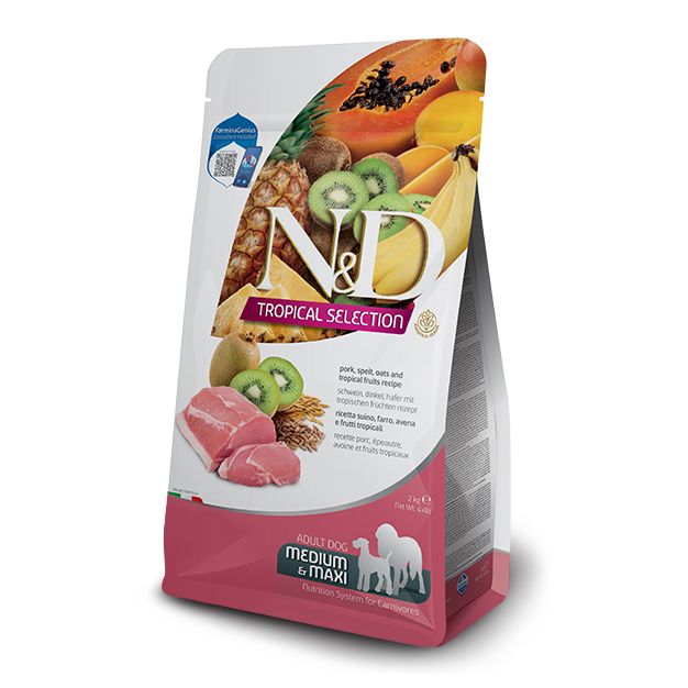Farmina N&D dog TROPICAL SELECTION (AG) adult medium & maxi, svinjetina 10 kg