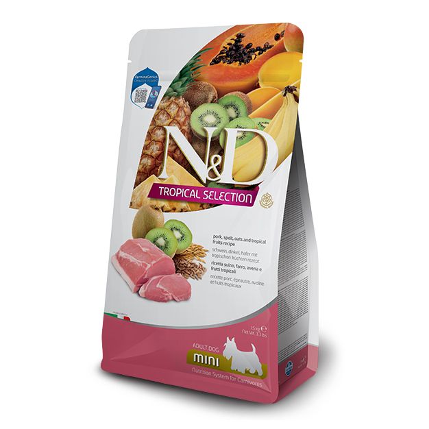 Farmina N&D dog TROPICAL SELECTION (AG) adult mini, pork 5 kg