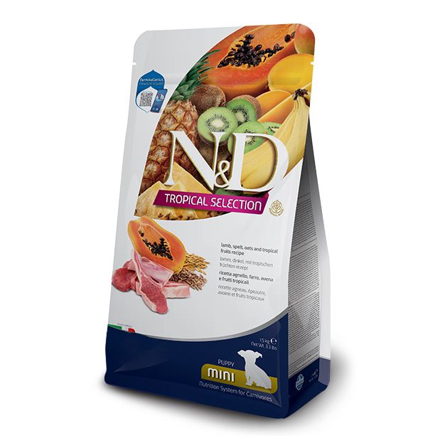 Farmina N&D dog TROPICAL SELECTION (AG) puppy mini, janjetina 5 kg