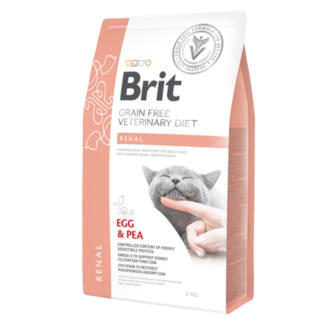 Brit Veterinary Diets GF cat Renal 2 kg