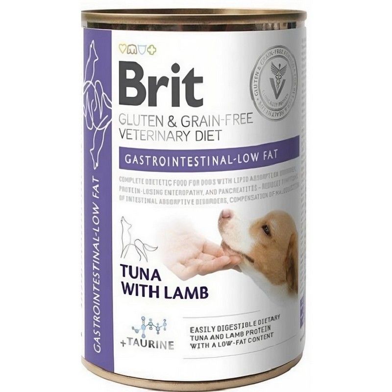 Brit Veterinary Diets GF dog Gluten & Grain free Gastrointestinal-low fat 400 g