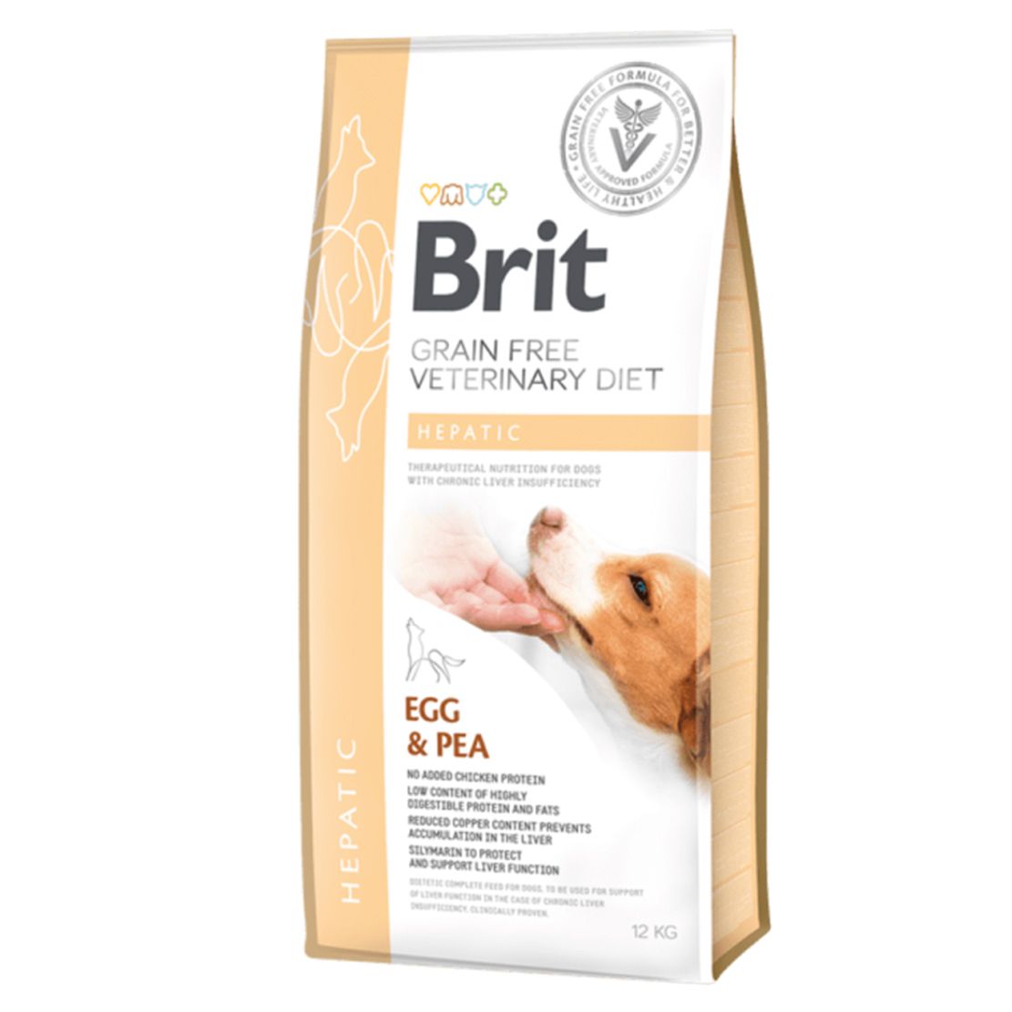 Brit Veterinary Diets GF dog Hepatic 12 kg