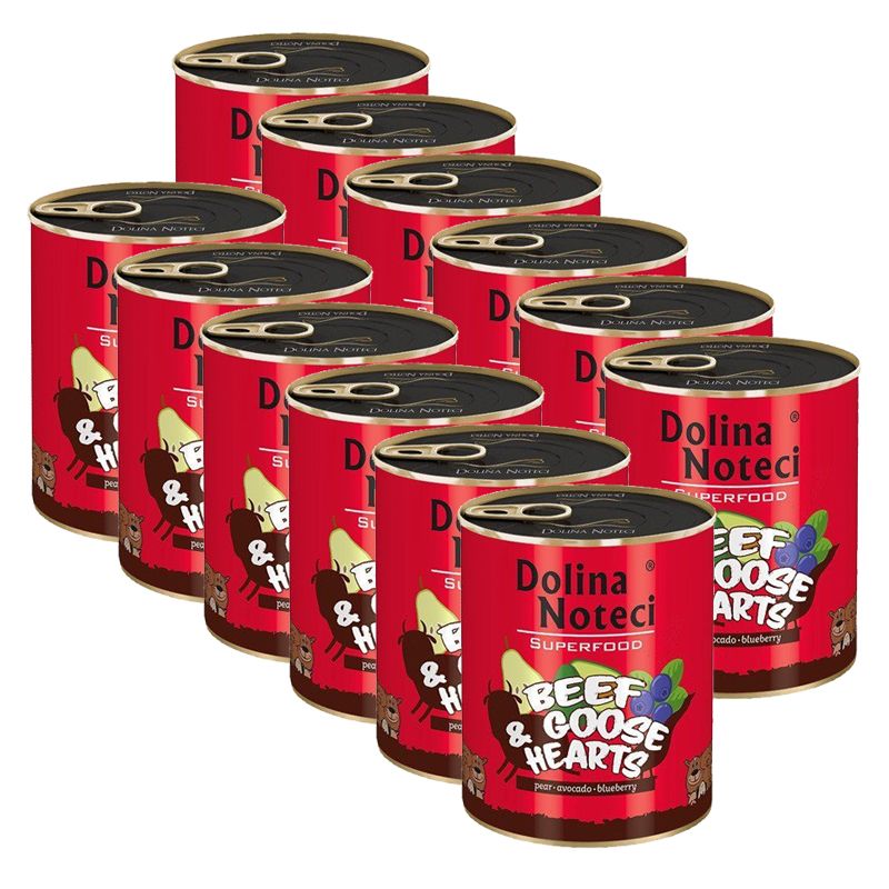 Dolina Noteci Superfood Goveđa & Gusja srca 12 x 400 g