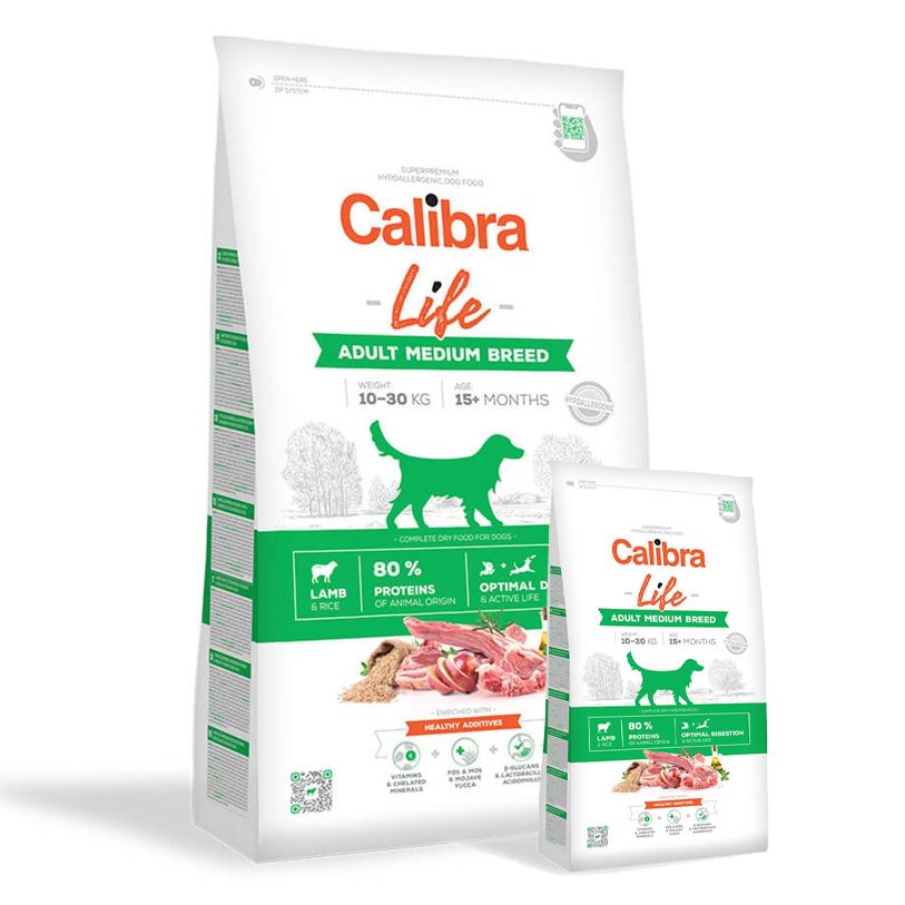 Calibra Dog Life Adult Medium Breed Lamb 14,5 kg