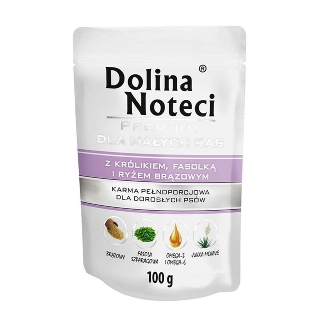 Dolina Noteci Premium Small Breed with Rabbit, Green Beans and Brown Rice 100 g