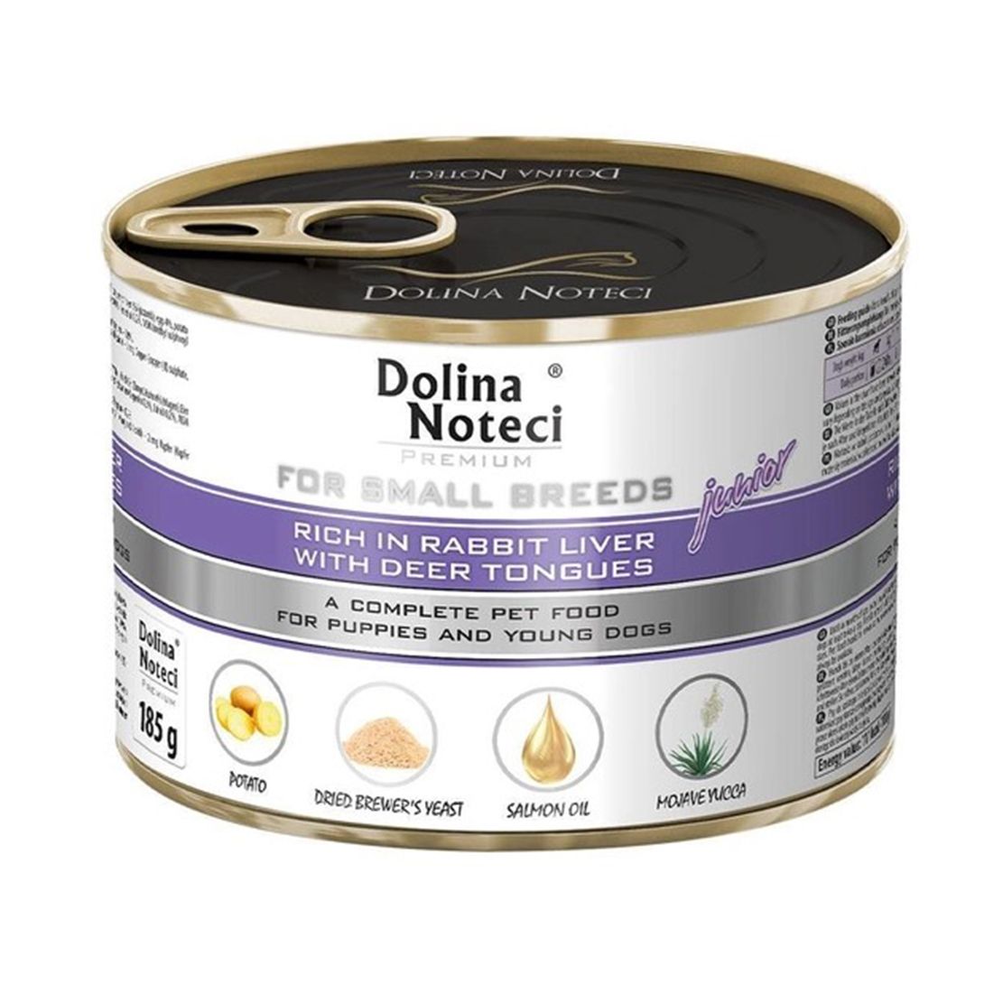 Dolina Noteci Premium Junior Small Breed Rabbit Liver & Deer Tongues 185 g