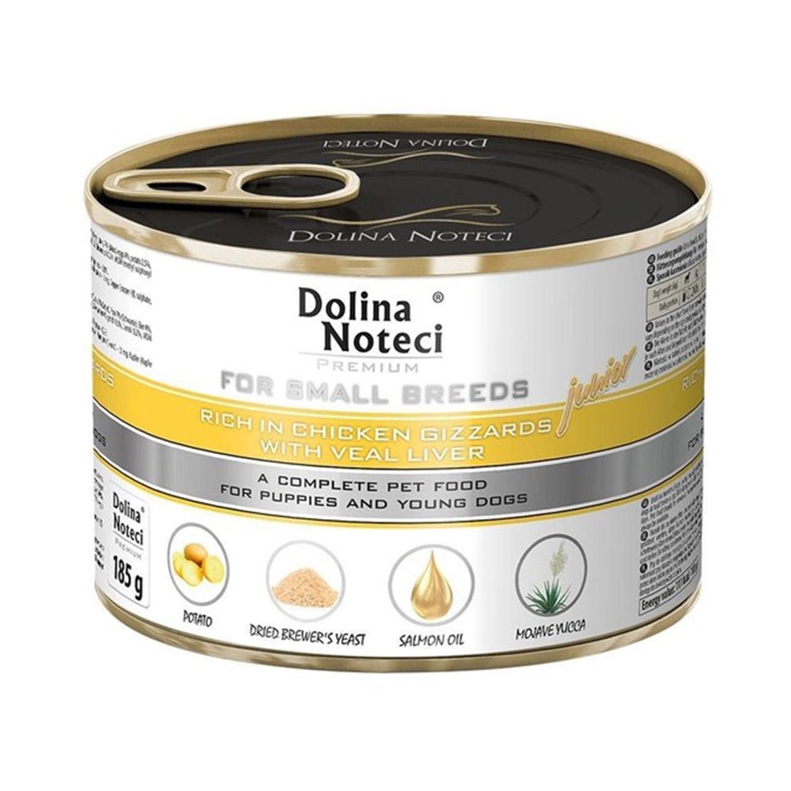 Dolina Noteci Premium Junior Small Breed Chicken Gizzards & Veal Liver 185 g