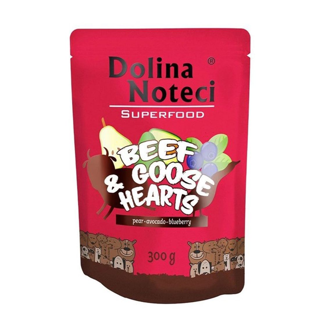 Dolina Noteci Superfood Govedina & Patke srca 300 g
