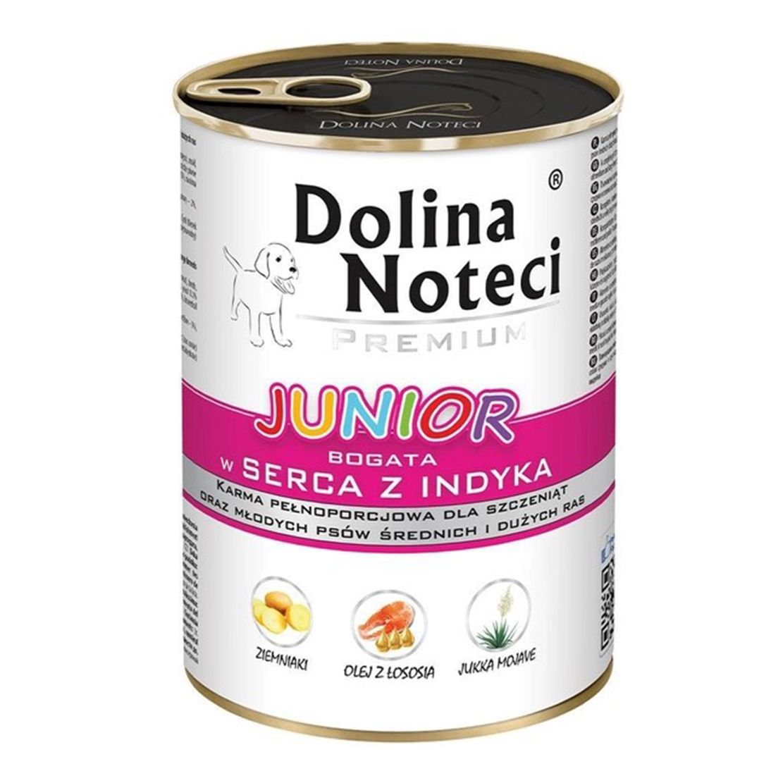 Dolina Noteci Premium Junior Rich in Turkey Hearts 400 g
