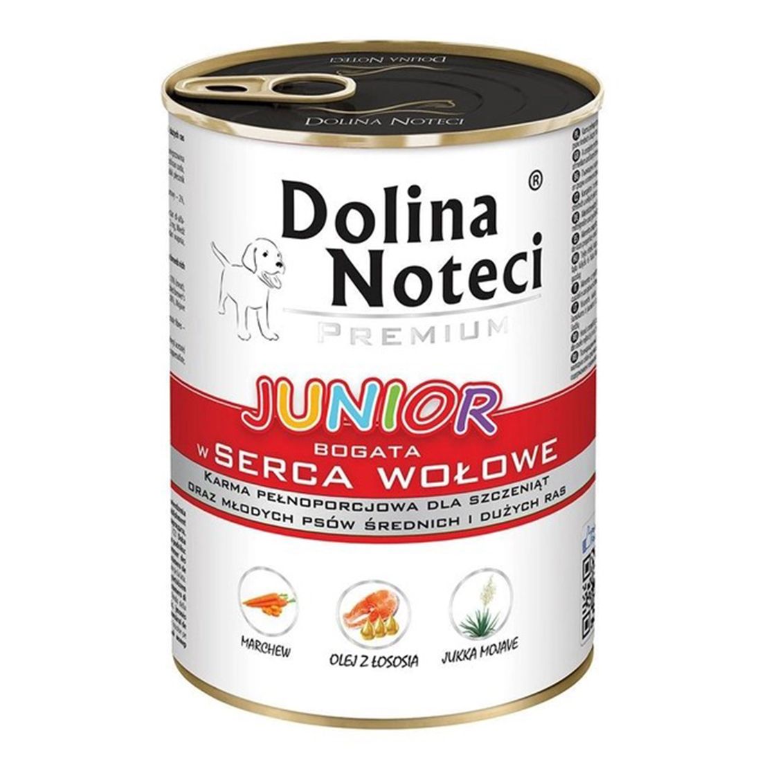 Dolina Noteci Premium Junior Rich in Beef Hearts 400 g