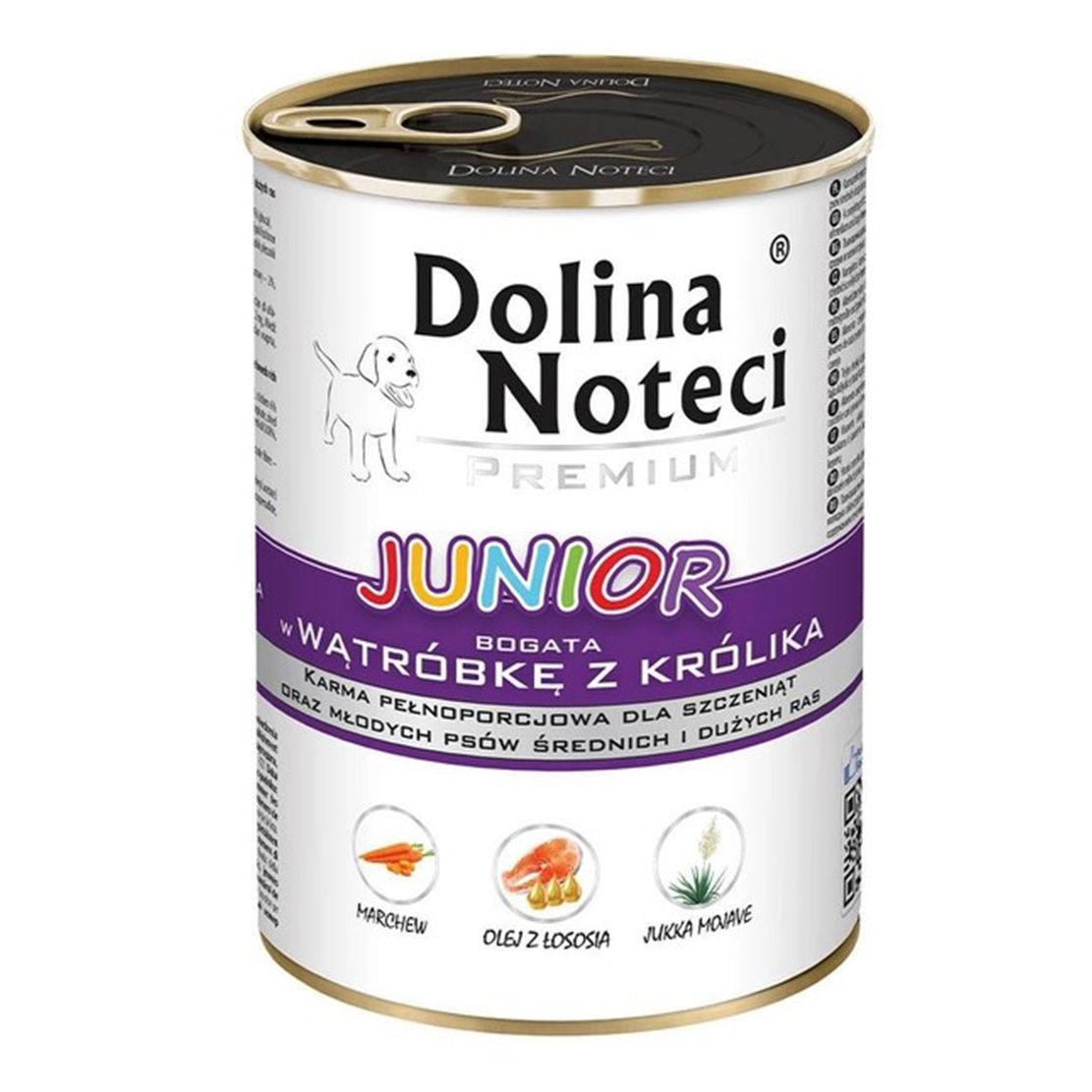 Dolina Noteci Premium Junior Rich in Rabbit Liver 400 g