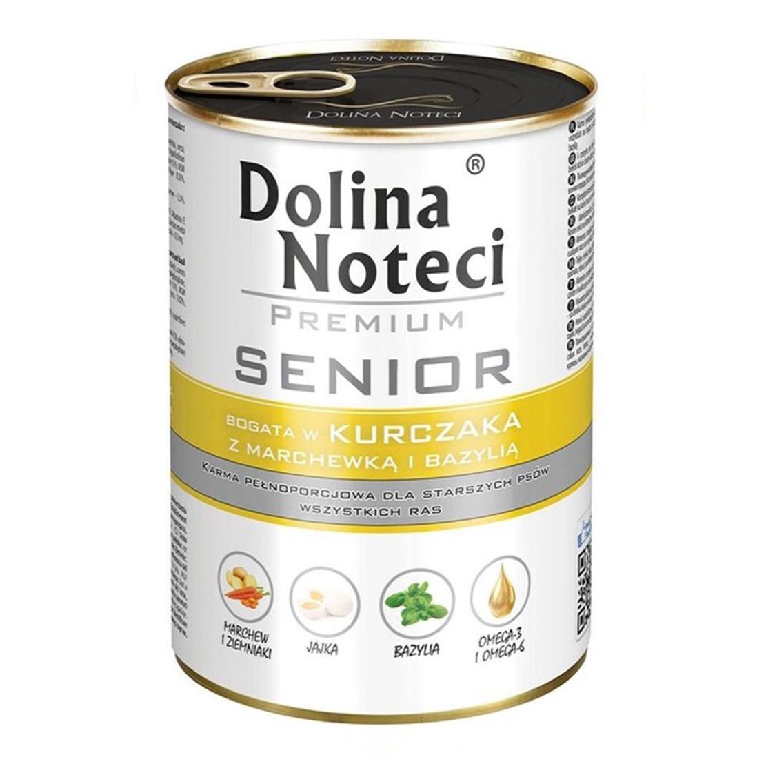 Dolina Noteci Premium Senior Rich in Chicken with Carrot & Basil 400 g