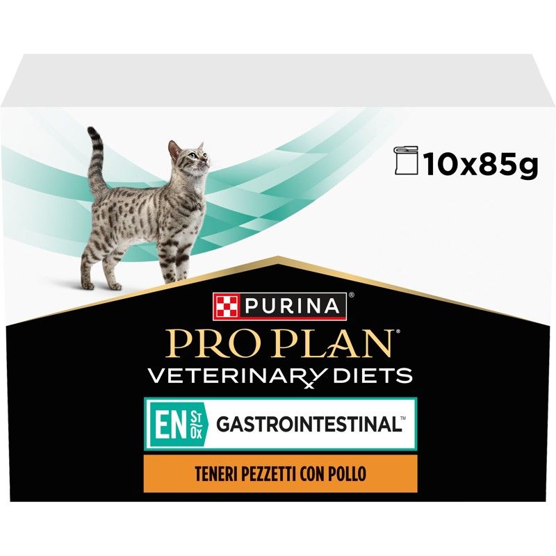 Purina Pro Plan Veterinary Diets Feline – EN St/Ox Gastrointestinal Chicken 10 x 85 g
