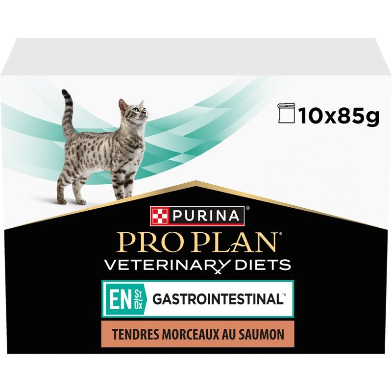 Purina Pro Plan Veterinary Diets Feline – EN St/Ox Gastrointestinal Salmon 10 x 85 g