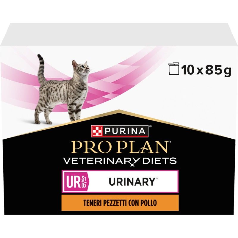 Purina Pro Plan Veterinary Diets Feline – UR St/Ox Urinary Chicken 10 x 85 g