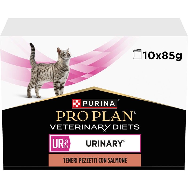 Purina Pro Plan Veterinary Diets Feline – UR St/Ox Urinary Salmon 10 x 85 g