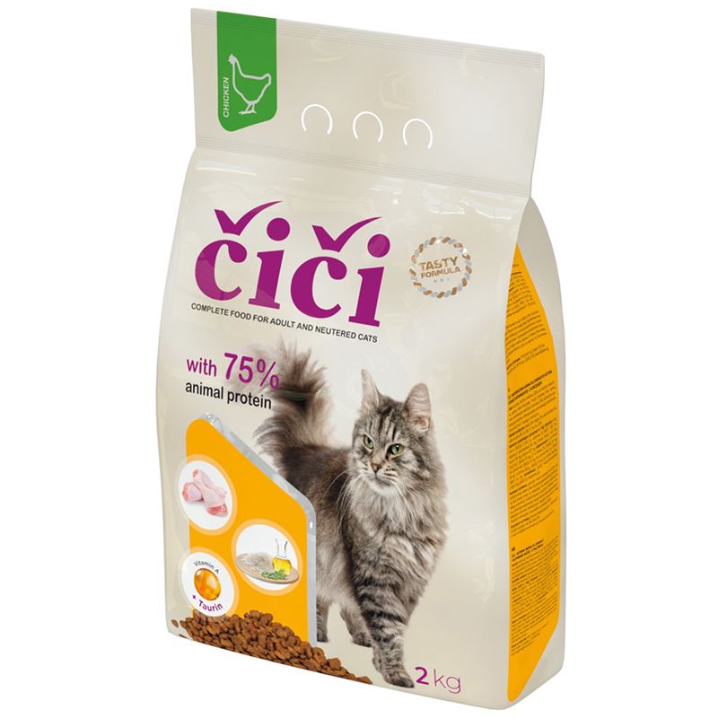 ČIČI suho krmivo za mačke - piletina 2 kg