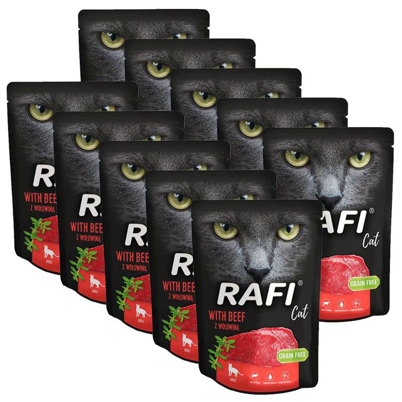 Rafi Cat Adult Paté with Beef 10 x 300 g