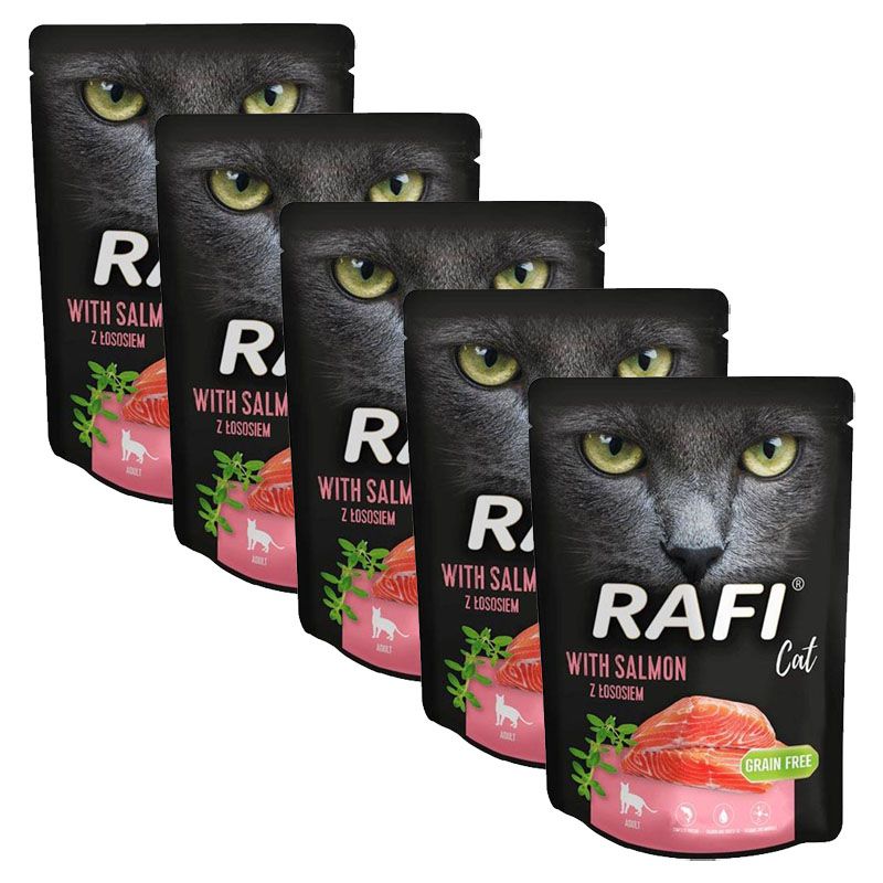 Rafi Cat Adult Paté s lososom 5 x 300 g
