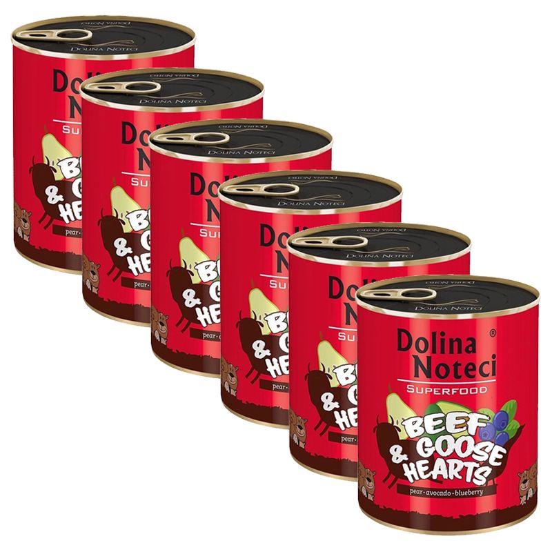 Dolina Noteci Superfood Govedina & Gusja srca 6 x 800 g