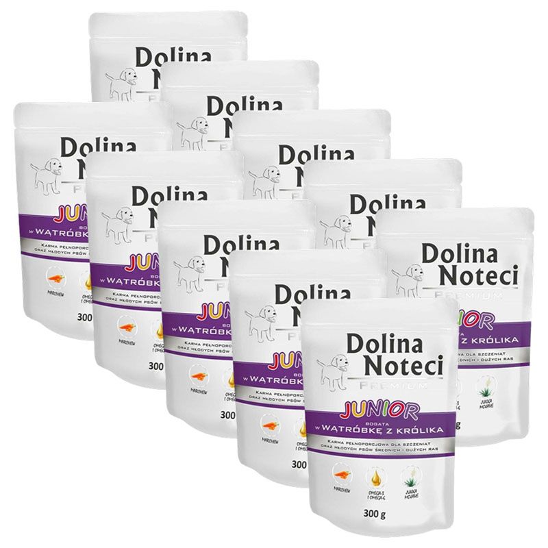 Dolina Noteci Premium Junior Rich In Rabbit Liver 10 x 300 g