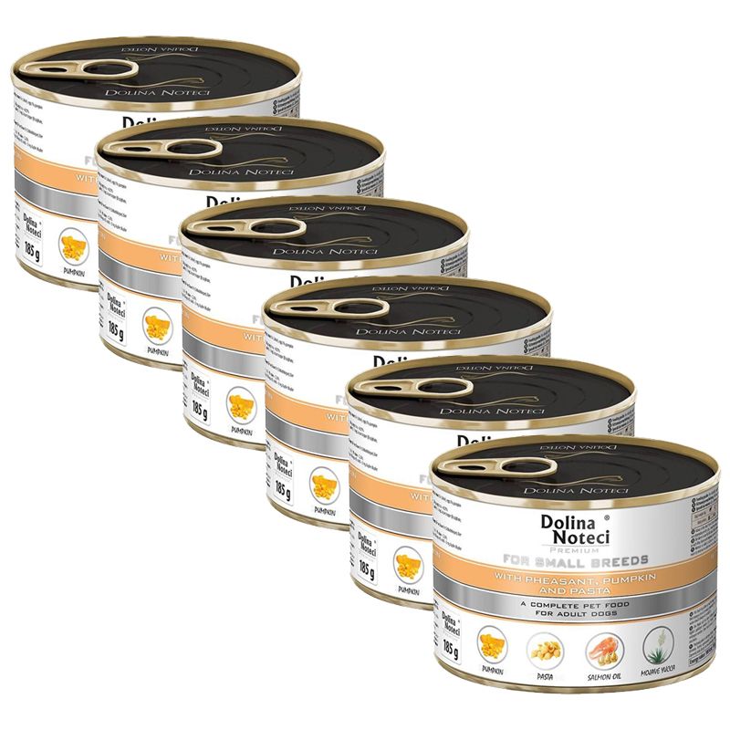 Dolina Noteci Premium Small Breed with Pheasant, Pumpkin and Pasta 6 x 185 g