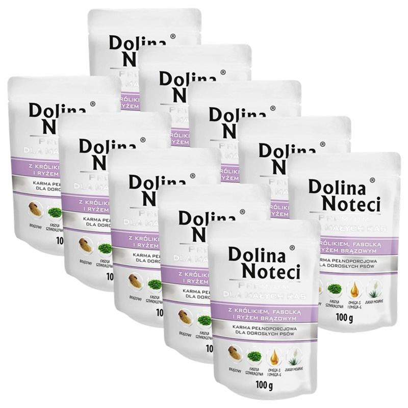 Dolina Noteci Premium Small Breed with Rabbit, Green Beans and Brown Rice 10 x 100 g