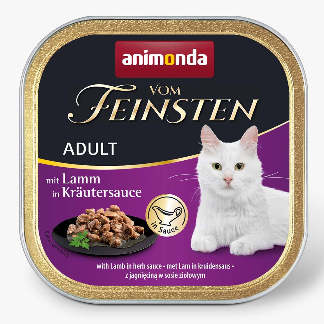 Animonda Vom Feinsten Cat GF Adult - janjetina u umaku od začinskog bilja 100 g
