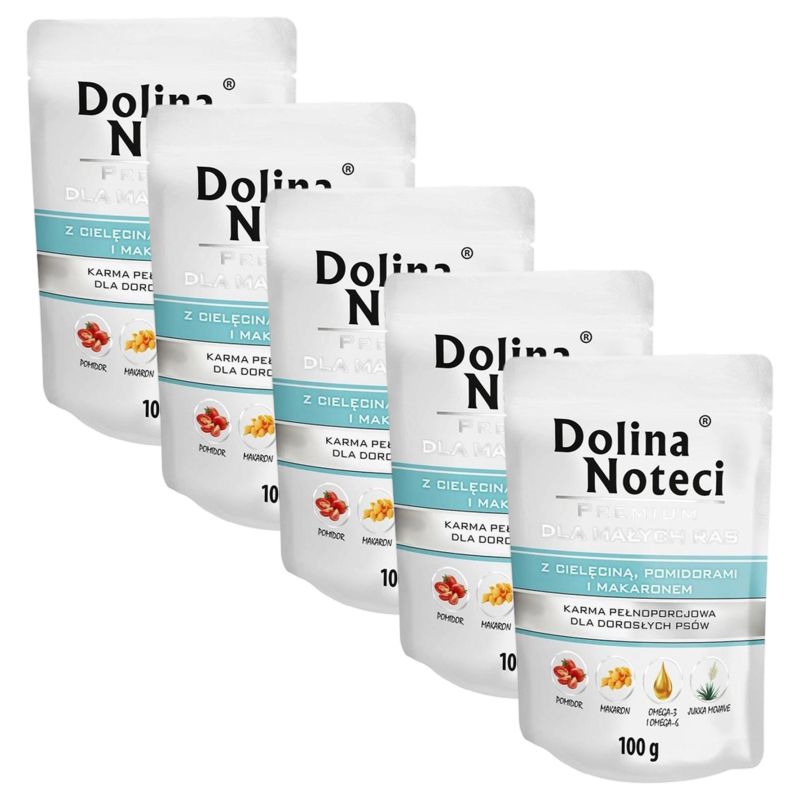 Dolina Noteci Premium Small Breed with Veal, Tomato and Pasta 5 x 100 g