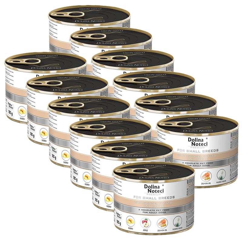 Dolina Noteci Premium Small Breed with Goose, Potato and Apple 12 x 185 g
