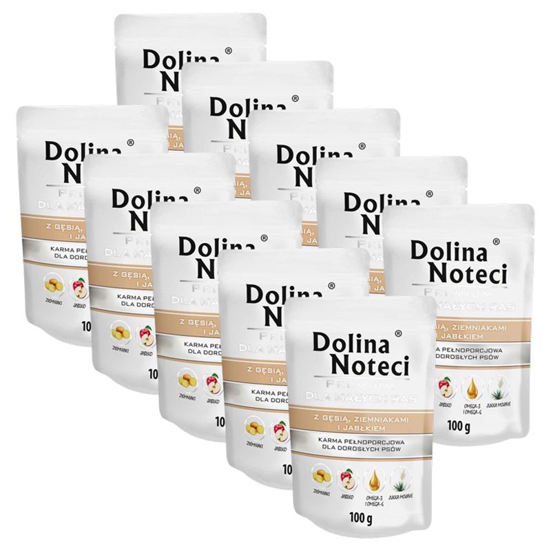 Dolina Noteci Premium Small Breed with Goose, Potato and Apple 10 x 100 g