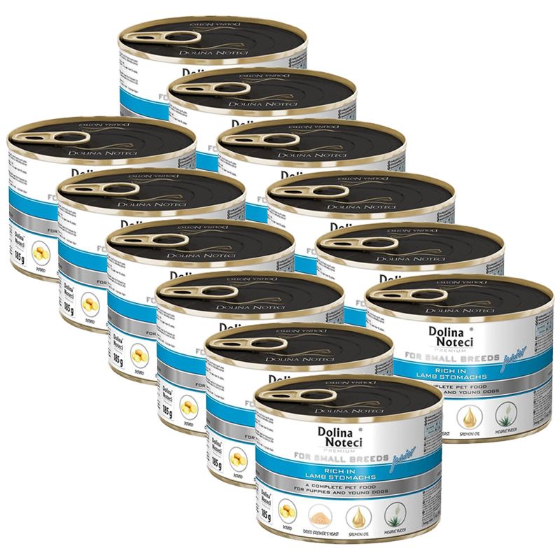 Dolina Noteci Premium Junior Small Breed Lamb Stomachs 12 x 185 g
