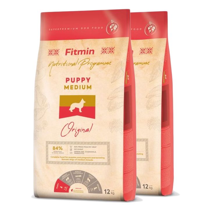 Fitmin Medium Puppy 2 x 12 kg