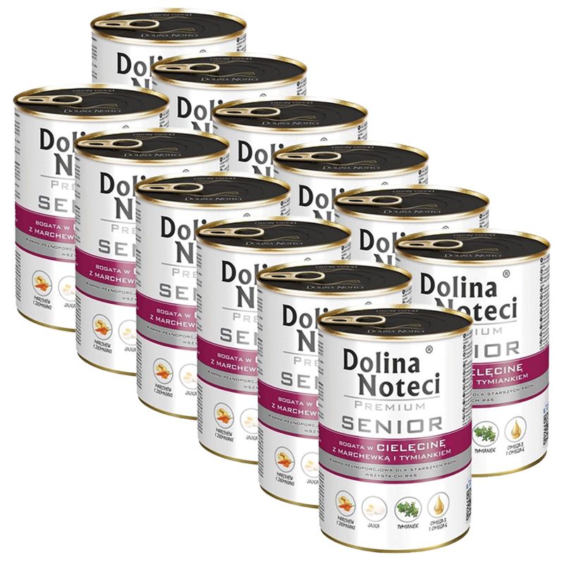 Dolina Noteci Premium Senior Rich in Veal with Carrot & Thyme 12 x 400 g