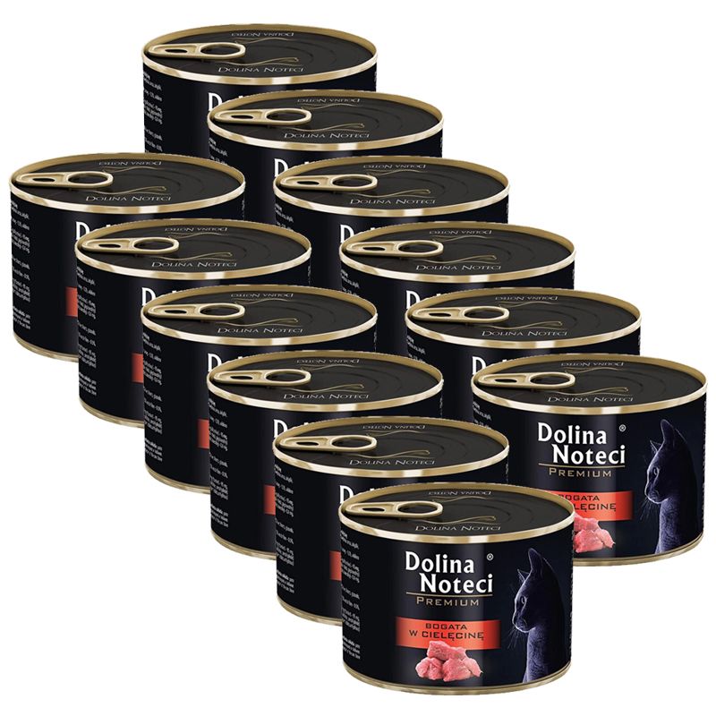Dolina Noteci Premium Cat Rich in Veal 12 x 185 g