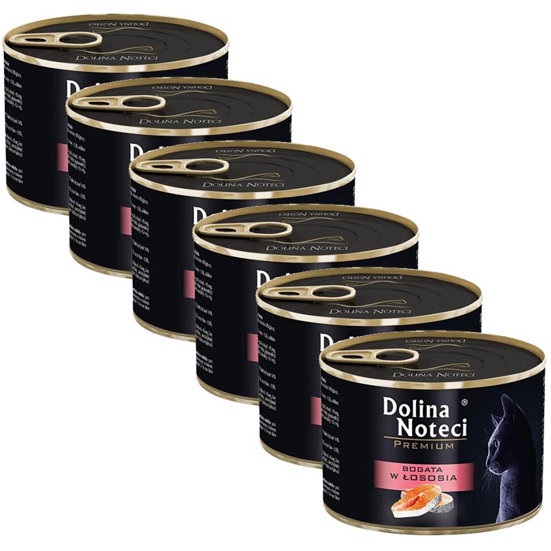 Dolina Noteci Premium Cat Rich in Salmon 6 x 185 g