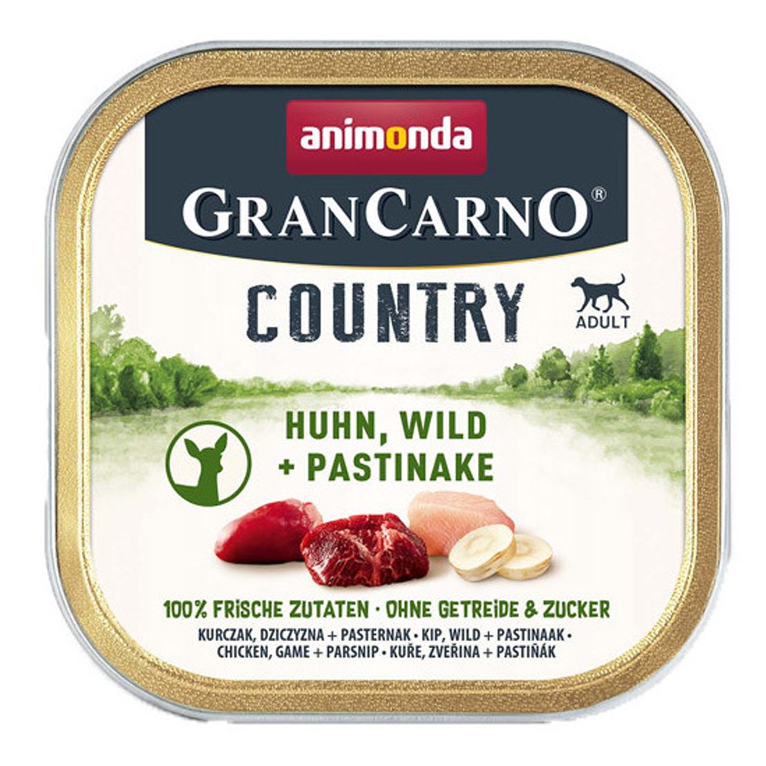 Animonda GranCarno Country Adult - piletina, divljač i peršun 150 g