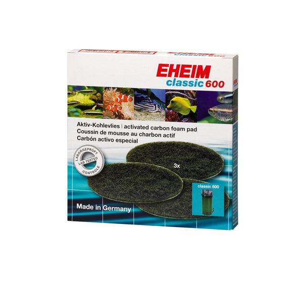 EHEIM filtar s aktivnim ugljenom za filter Classic 600 (2217) - 3 kom