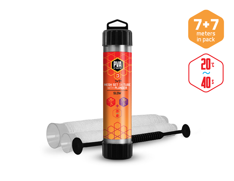 Mrežica Delphin PVA n´tastic SET 2u1 / 7+7m - 25mm + 35mm / Sporo topiva
