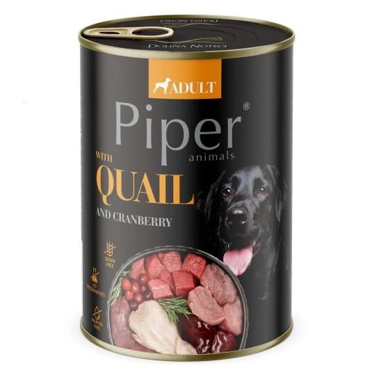 Konzerva Piper Adult s prepelicom i brusnicama 400 g