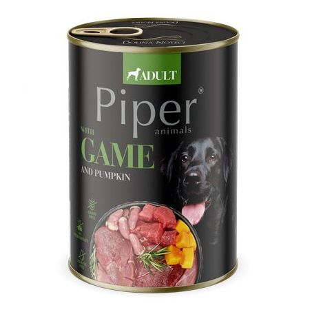 Konzerva Piper Adult s divljači i bundevom 400 g