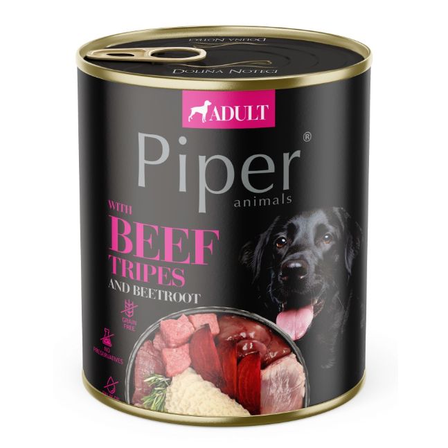 Konzerva Piper Adult s goveđim mesom i crvenom repom 800 g