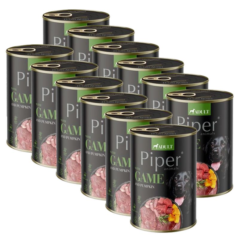 Konzerva Piper Adult s divljači i bundevom 12 x 400 g