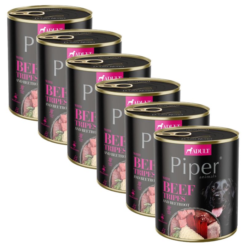 Konzerva Piper Adult s goveđim mesom i crvenom repom 6 x 800 g