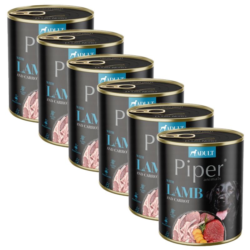 Konzerva Piper Adult s janjetinom i mrkvom 6 x 800 g